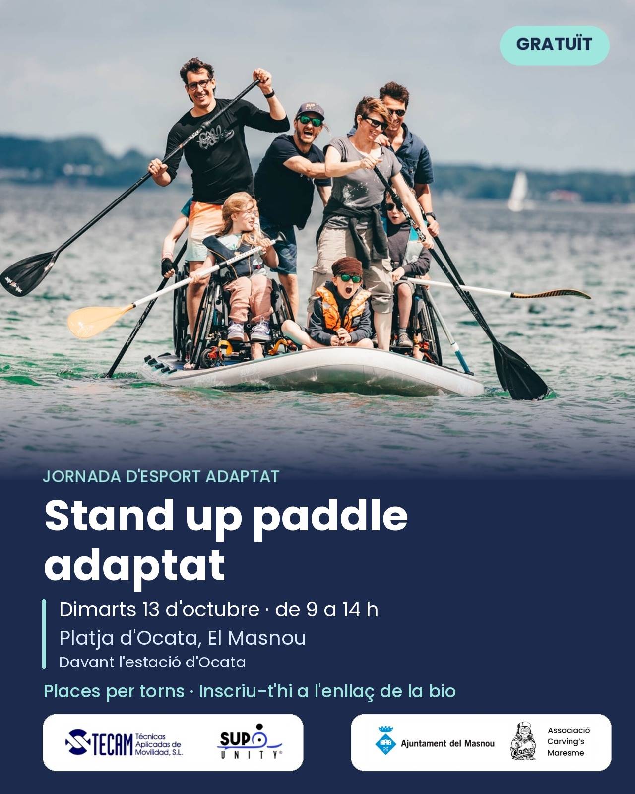 🌊 PADDLE ADAPTAT 13 d'octubre 9-14h